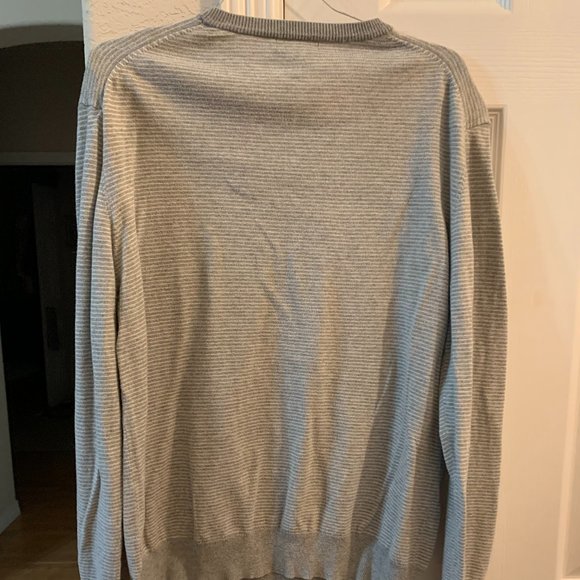 Gap cotton V Neck striped sweater L - Picture 2 of 6